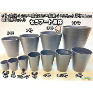 セラアート長鉢-4号/4寸-黒(陶器風プラ鉢)＠多肉植物・塊根植物