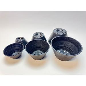 セラアート平鉢(丸鉢)-12号-黒(陶器風プラ...の詳細画像1