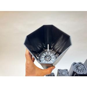 スリット深鉢135型四角-黒(4.5号鉢ロング...の詳細画像2