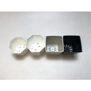 3号厚手-スクウェアスマート型プラ鉢-黒※セッ...の詳細画像2