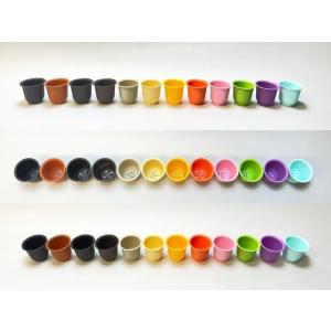 厚手のプラ鉢-ふっくら2号ミニ【黒こげ茶】[2GB]の詳細画像3