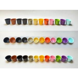 厚手のプラ鉢-ふっくら2号ミニ【オレンジ】(橙)の詳細画像3