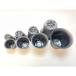厚手のプラ鉢-ふっくら2.5号-黒*U-25(...の詳細画像3
