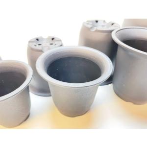 厚手のプラ鉢-ふっくら3号-黒*U-30(QB...の詳細画像5
