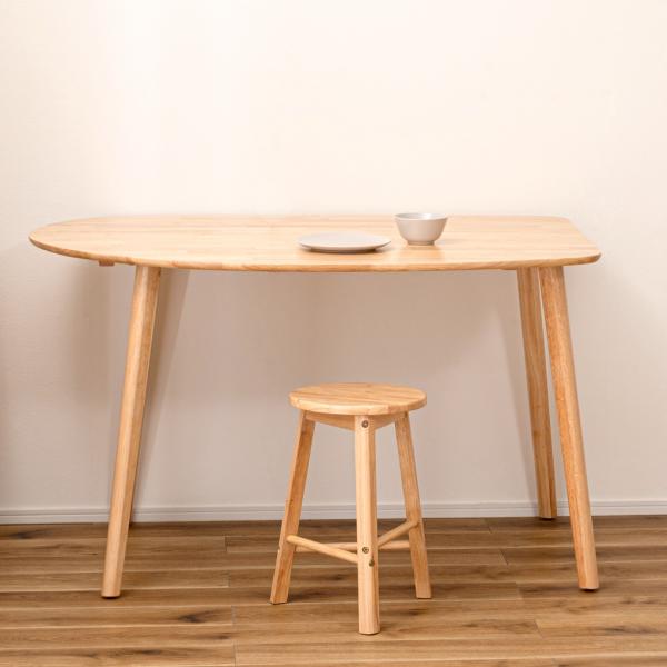 ダイニングテーブル テーブル コンパクト リビング 在宅 デスク 壁寄せ 壁付け 角丸 シンプル 北...