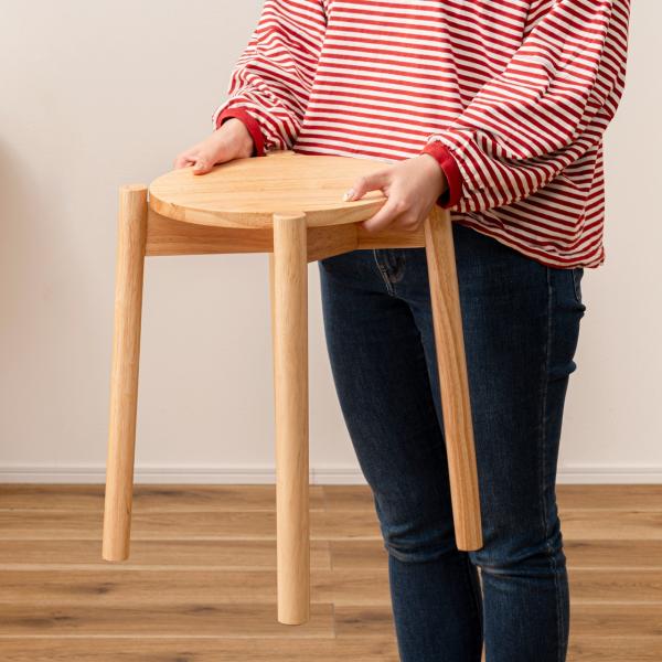 スツール 椅子 イス 木製 スタッキング可 積み重ね 天然木 ナチュラル シンプル おしゃれ 北欧 ...
