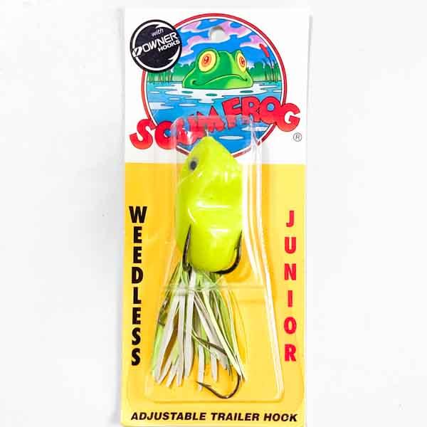 サウザンルアー スカムフロッグ ジュニア 1/4oz チャートリュース ウィードレスフック付き