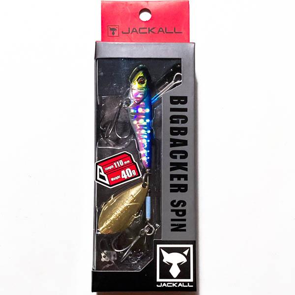 ジャッカル ビッグバッカースピン 40g ブルピン/グロードット