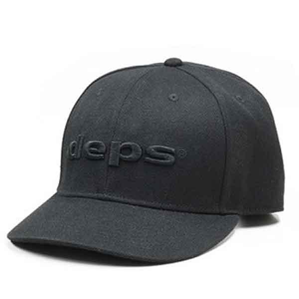 デプス ロゴキャップ 帽子 ブラック×ブラック