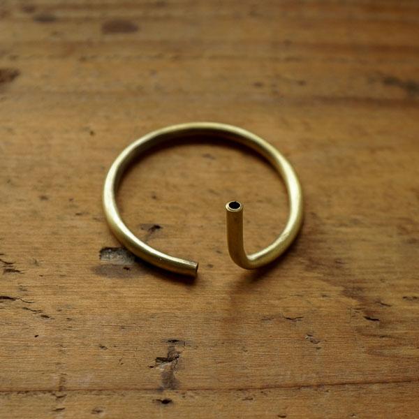 ノンサッチ ブラス 無垢 お香立て ハンドメイド インセンスホルダー 真鍮 丸S