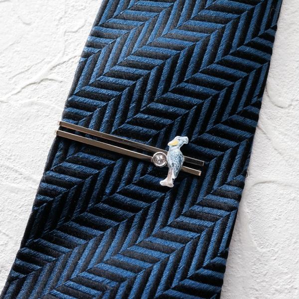 リュネット ハシビロコウ スワロフスキー ネクタイピン