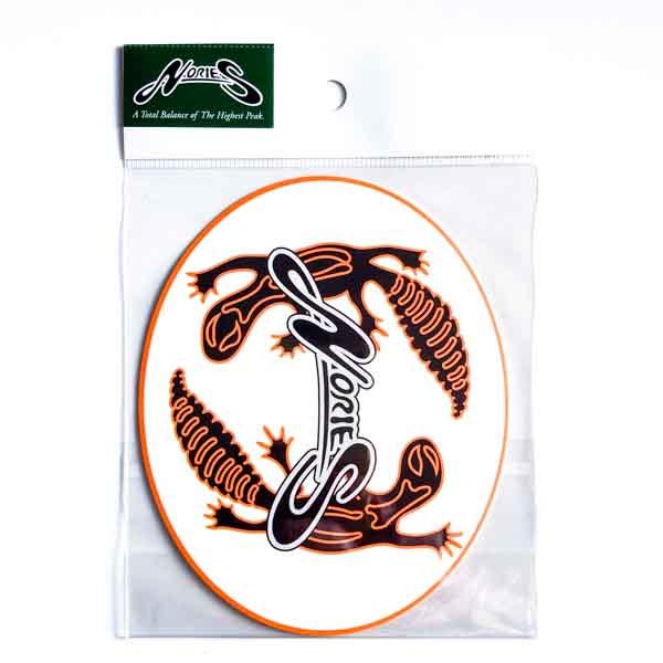 ノリーズ ステッカー ノリーズデザインステッカーM 05 ゲッコー WH