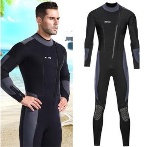 ウェットスーツ メンズ セミドライ 5mm 前開きファスナー　サーフィン