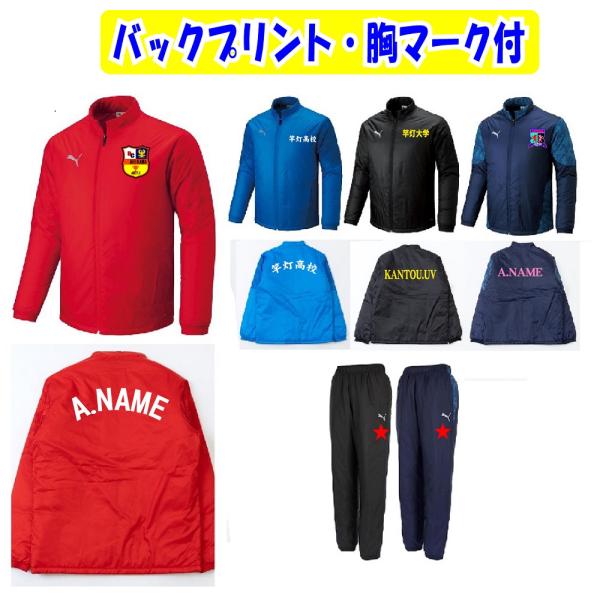 ≪２着以上の価格・1着からも受付可能≫プーマPUMAウインドブレーカー上下「TEAMCUP　パディッ...