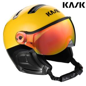 KASK(カスク)バイザー付スキーヘルメット「ヘルメットバイザーCLASS Montecarloモンテカルロ」YELLOW(SHE00062-VISOR.204）【全国送料無料】｜fst