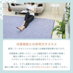 ラグ 夏 低反発 ひんやり 冷感 接触冷感 2...の詳細画像5