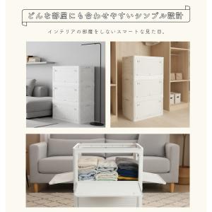 折りたたみ 収納ボックス 収納 キャスター付き...の詳細画像2