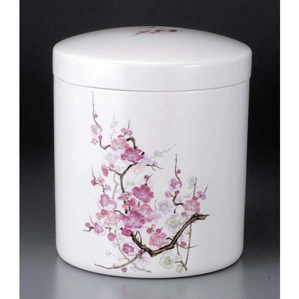 5寸 骨壺  切立 梅 骨壺5寸 単品 5寸骨壺 自宅供養 葬儀 手元供養 遺骨保管 綺麗 おしゃれ...