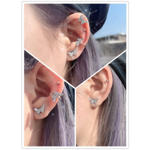 ピアス イヤーカフ 蝶々 レディース 金属アレ...の詳細画像3