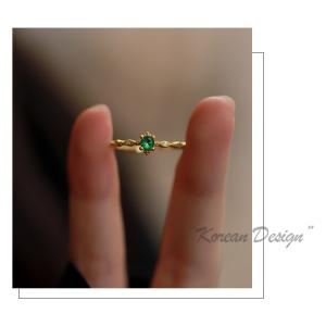 指輪 レディース C型 リング エメラルド 1...の詳細画像5