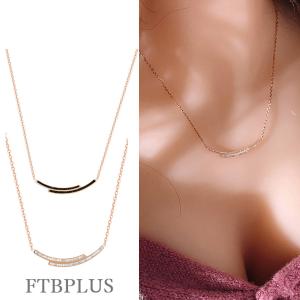 新品未使用品♡ダブルリングネックレス レディース ゴールド ネックレス レディース ダブルリング ダブルフープ おしゃれ かわいい