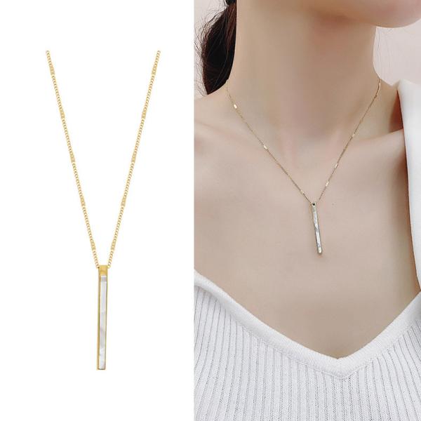 ネックレス レディース 18金仕上げ スティック ゴールド ニッケルフリー アクセサリー ジュエリー...