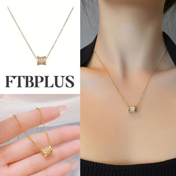 ネックレス レディース リング シンプル CZダイヤ ゴールド アクセサリー ジュエリー 上品 大人...