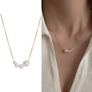 パールネックレス 18金 仕上げ 4連パール レディース アレルギー対応 アクセサリー ジュエリー 上品 大人 可愛い ポイント消化 爆買