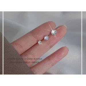 ピアス レディース 一粒ダイヤ CZ 小さめ ...の詳細画像2