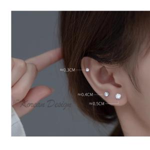 ピアス レディース 一粒ダイヤ CZ 小さめ ...の詳細画像3
