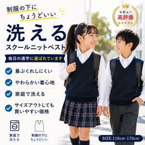 小学生 ベスト スクール スクールベスト ポロ...の詳細画像1