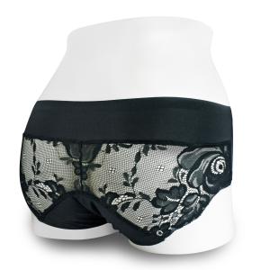 ムーンパンツ　デイタイム　L　ブラックレース　サニタリーショーツ　生理用品　下着