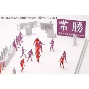 1／100添景セット 49 スラムダンクシリーズ海南大付属高校編 パープル×グレー