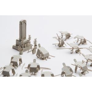 1／100添景セット 54 忠臣蔵 墓前に報告編 グレー