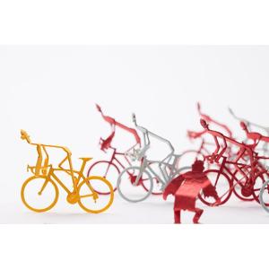 1／100添景セット 63 サイクル ライトブルー×イエロー×レッド