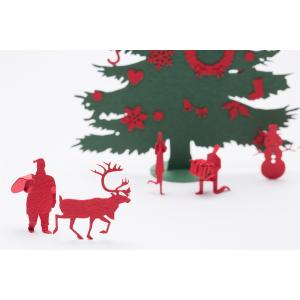 1／100添景セット 69 クリスマス2 レッド×グリーン