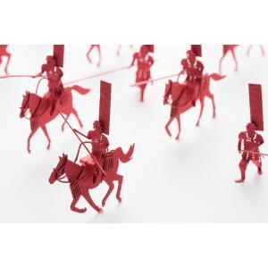 1／100添景セット 80 武田騎馬隊編 レッド