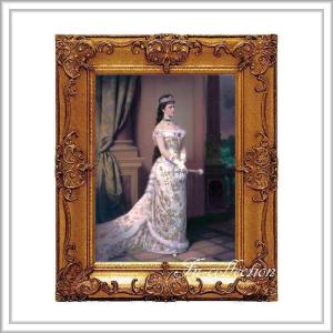 値下げしました !!   マリーアントワネット金額縁 マリーアントワネット額絵 ゴールドダブルフレーム Mサイズ