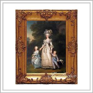 マリーアントワネット額絵 ゴールドダブルフレーム Mサイズ ma197M