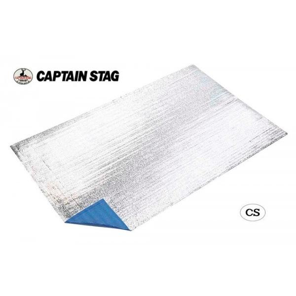 CAPTAIN　STAG　シルバーキャンピングマット(L)200×120cm(ブルー)　M-3311