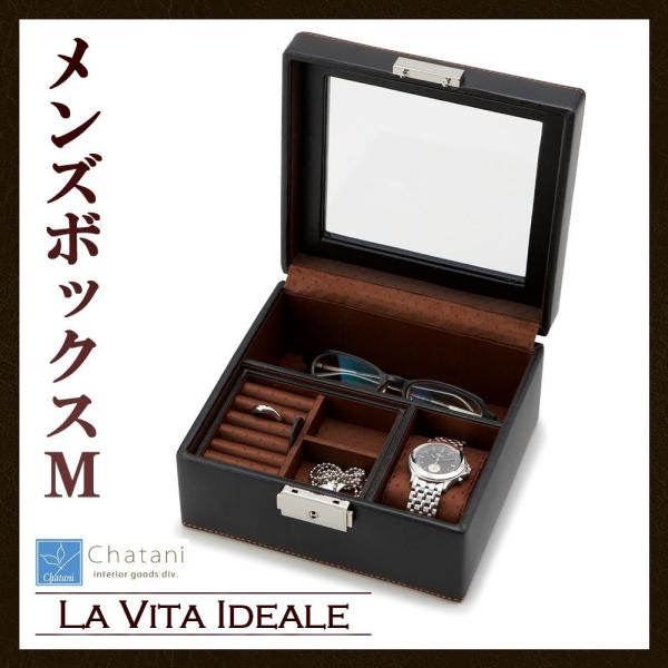 茶谷産業　LA VITA IDEALE(ラヴィータイデアーレ)　メンズボックスM　240-575BK