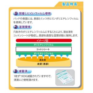 創傷保護用吸収パッド 滅菌 ラップキュアドレッ...の詳細画像1