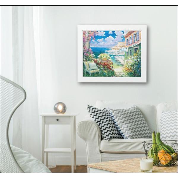 アート フレーム 風景画 壁掛け ゲル加工 インテリア ナチュラル 絵画 ユーパワー マルコ マヴロ...