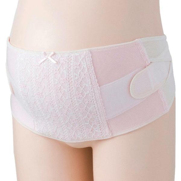 マタニティベルト 妊娠帯 着脱簡単 ワンタッチテープ 骨盤ベルト 立体設計 洗濯機使用可 犬印 サポ...