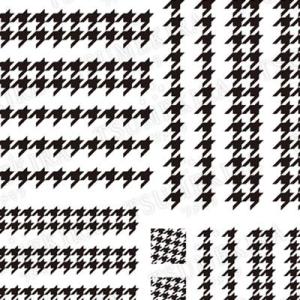 ネイル シール アート 爪 セルフネイル コラージュ ツメキラ ネイルシール 千鳥格子 ver.2 ...