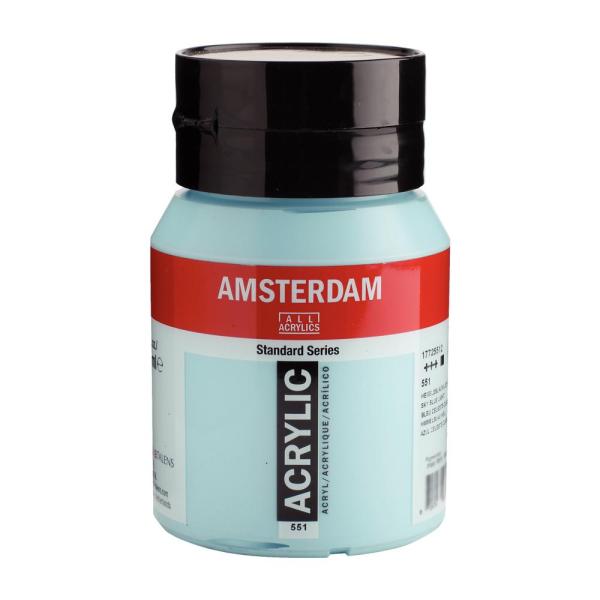AMSTERDAM　アムステルダム　アクリリックカラー500ml　スカイブルーライト551 4853...