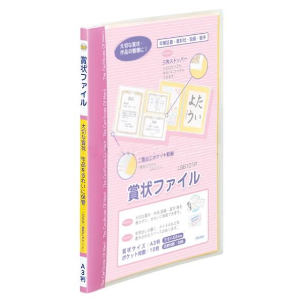 クリアポケット 10枚 賞状 卒業証書 表彰状 作品 収納 保管 ファイル ホルダー 文房具 レイメ...