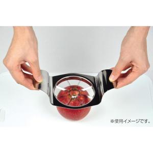 リンゴカッター 芯取り 時短 果物 フルーツ 野菜 簡単 カット キッチン用品 調理器具 便利グッズ パール金属 ガジェコン りんごカッター