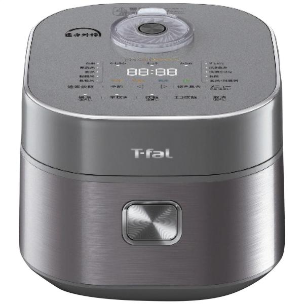 T-fal(ティファール) ザ・ライス 遠赤外線IH炊飯器(5.5合炊き) メタリック RK880C...