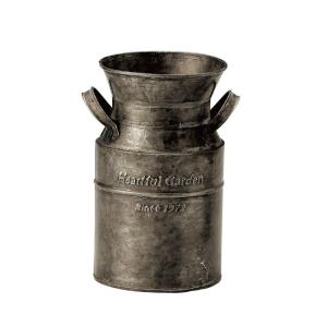 アンティーク風ブリキポット 3082 ミルク缶L